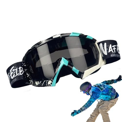 Gafas de esquí – Gafas de snowboard, protección UV, gafas de nieve, correa ajustable, gafas deportivas de invierno, antirreflejos, para esquí, snowboard, equitación, escalada, aventura al aire libre