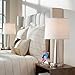 Karla Brushed Nickel USB Table Lamp Set of 2
