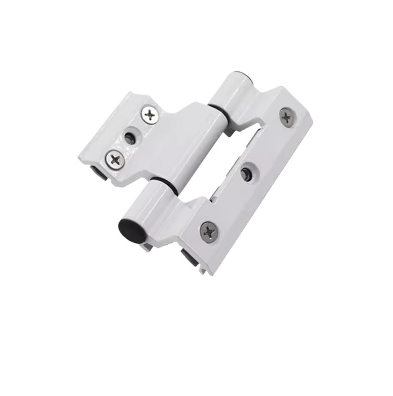 Ghhzml White - 95Mm Cupboard Door Hinge 1 Pcs Aluminum Alloy Door And Window Hinge Broken Bridge Heat Insulation Flat Open Hardware Folding Thickened Hinges(White-95Mm)