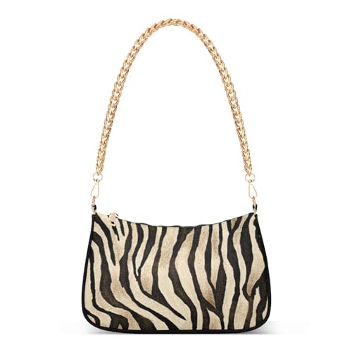 Shoulder Bags for Women Animal Zebra Leopard Cheetah Tiger Print Hobo Tote Handbag Small Clutch Purse with Zipper Closure