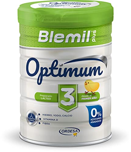 Blemil Plus 3 Optimum 0% Azúcares añadidos, preparado lácteo en polvo, desde los 12 meses, 800 g