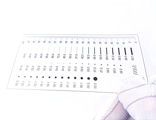 Image of High Precision 1 Micron SEC Size Estimation Chart Transparency Defect Diameter Area Measure 1 /5 /10 Pieces Pack (10, 1)