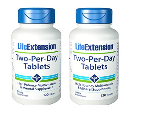 Life Extension Two-Per-Day 120 Tablets Pack of 2