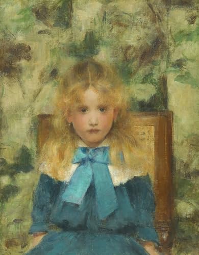 Cuadro de pintura al óleo de Fernand Khnopff: retrato clásico moderno en formato de 60x90cm.