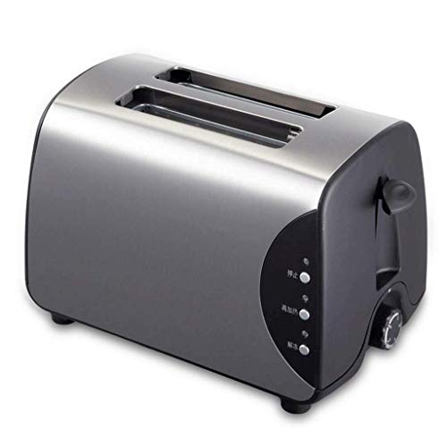 Automatischer Brotbackautomat Multifunktionaler Brotbackautomat Toaster 2 Scheiben Breite Schlitze, Edelstahl Toaster,