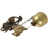Construction métallique : fabriquée en métal, cette cloche est conçue pour résister aux intempéries, ce qui la rend adaptée aussi bien à l'intérieur qu'à l'extérieur. cloche en métal en forme d'animal, cloches à suspendre décoratives