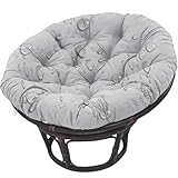 OCCASIONS APPLICABLES: Ce coussin de siège doux s'adapte comme coussin de siège intérieur ou extérieur pour hamacs, paniers suspendus, chaises à bascule ; Coussins de siège pour chaises à bascule, chaises de camping, chaises en rotin, salon, salle familiale.