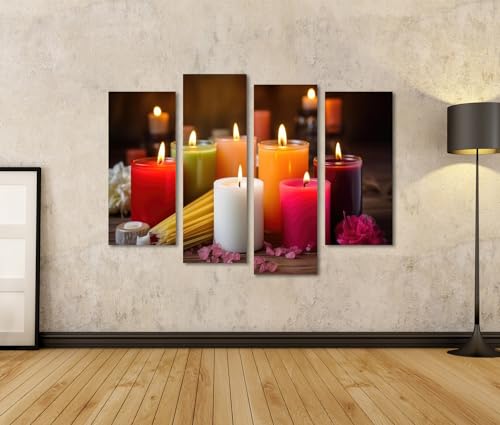 Poster bougies faites maison impression toile premium