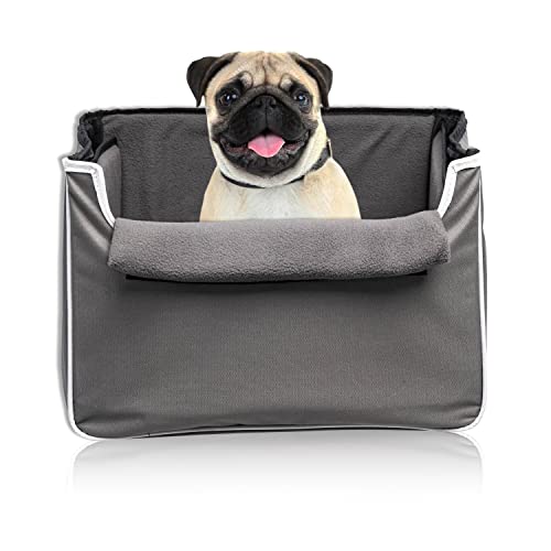 co-pilot dog car seat, foldable dog booster seat for small dogs, dog car harness