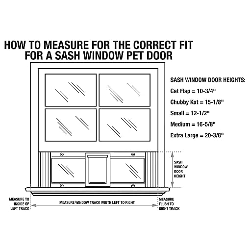 Ideal Pet Products Aluminum Sash Window Pet Door, Adjustable Width 27