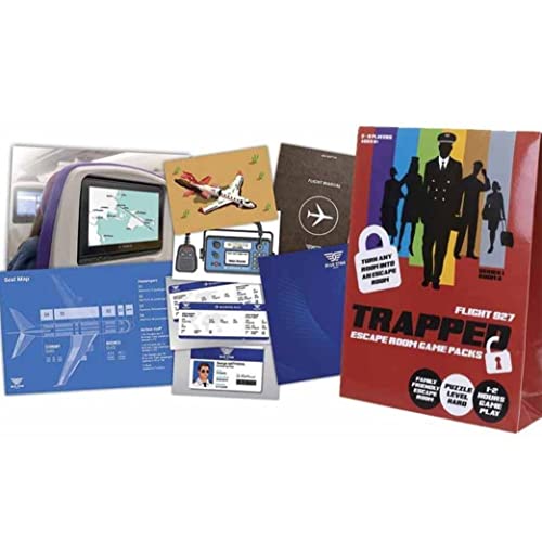 Trapped Escape Room Game Flight 927 - Escape Room in a Box. Family games.