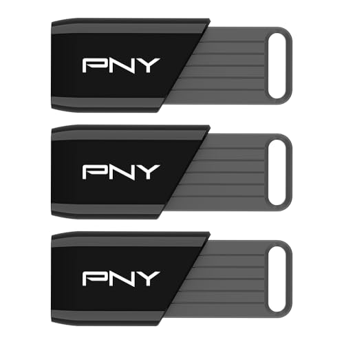Image of PNY 128GB Attache X USB 3.2 Gen 1 Flash Drive, Advanced Performance Up to 130MB /s Read, Everyday Data Store & Transfer, Reliable Portable Storage, Durable, Type-A, Computers, Laptops, Desktops, 3-Pack