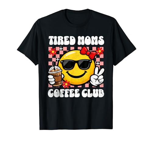 Tired Moms Coffee Club Happy Peace �T���O���X ���g�� �O���t�B�b�N T�V���c