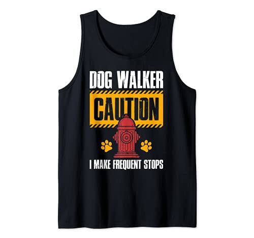 Dog Walker Tank Top, Black, S