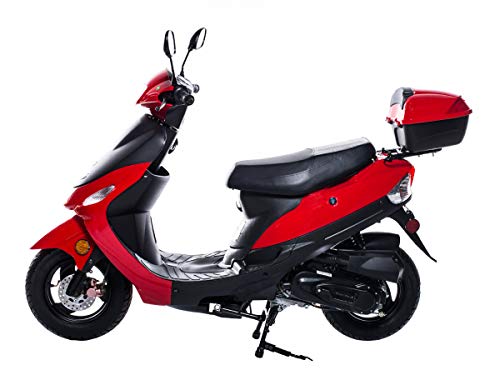 Tao Tao Brand Street Legal Gas Powered Scooter Model # ATM-50 Red Color