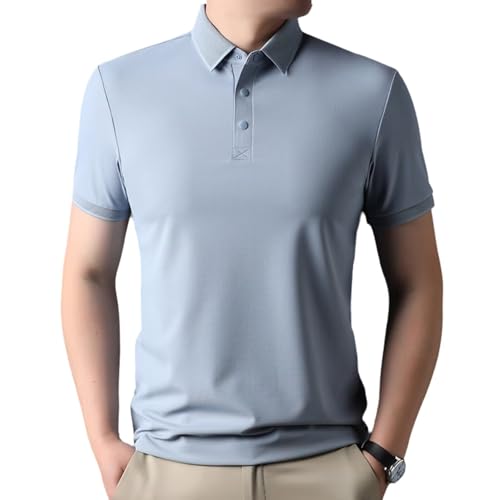 T-Shirt en Soie Homme HNVAVQ anti-transpiration : Haut Doux et Frais pour le Travail