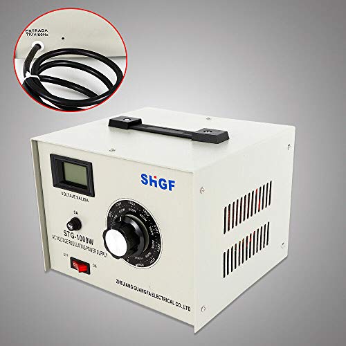 STG-1000W Variac Auto Transformer, 0-300V Single Phase AC Autotransformer Adjustable Voltage Regulator Powerstat Variable Transformer Converter for Electronic Manufacturing - Thumbnail 3