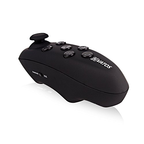 Vatos Android Gamepad Bluetooth Game Remote Controller for 3d Vr Glasses Virtual Reality Headset for Android System and Pc Smartphones