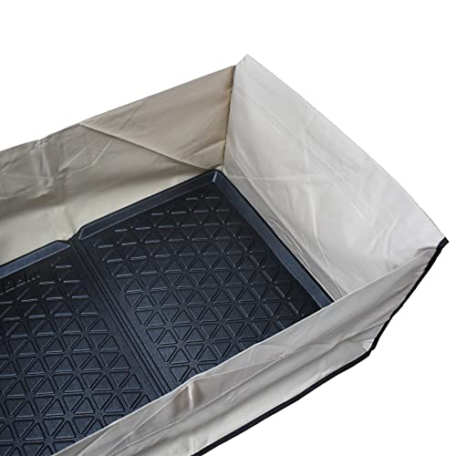 Image of All Weather TPE Mat for Wagon for Wonderfold W4 Stroller Wagons Cart Accessories Protect from Mud Dirt Water Spills Messes Waterproof Heavy Duty Sturdy Durable
