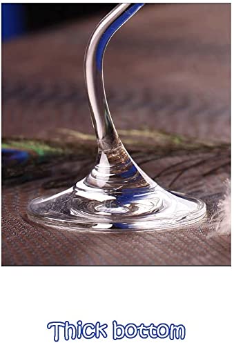 Whiskey Champagne Glasses Water Tumblers Glasses Cocktail Glass Drinking Glass Elegant Design Red Wine Glass Drinking Glass Glasses Goblets Juice Cups Reusable And Durable Wine Glass #TOP2