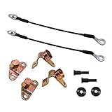 LOSTAR Tailgate Hinges + Cables + Striker Bolts Set Fits GMC Sierra Silverado 38642, 38427, 15078745