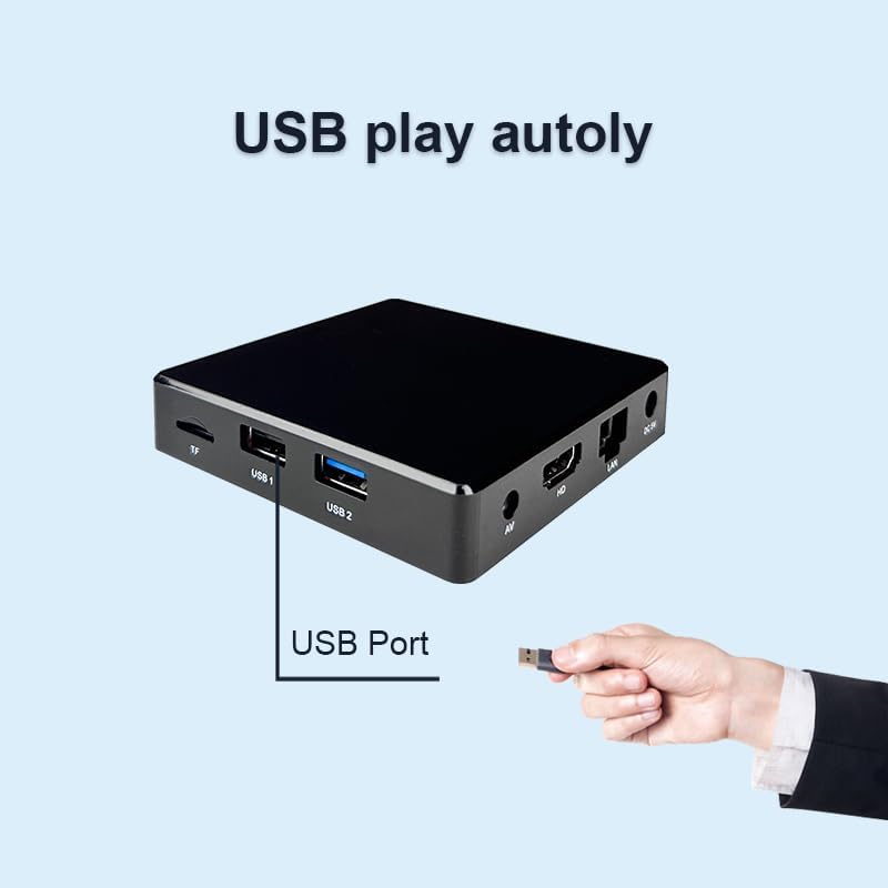 Adertising Media Player Box Commercial Display Mate Remote Publish Menu AD 2+16G Digital Signage Box (YM06 / 2+16G)