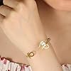 VASSAGO Braccialetto egiziano occhio di Horus Ankh croce aperto bracciale braccialetto braccialetto antico occhio di Ra chiave della vita protezione amuleto gioielli religiosi per donne uomini (oro) #3
