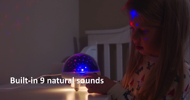 YACHANCE Kids Sound Machine with Night Light Projector,29 Soothing Sounds Baby Night Light Star Projector for Kids Room,White Noise Machine for Baby Sleeping Soother,Nursery Lamp,Bedroom Decor