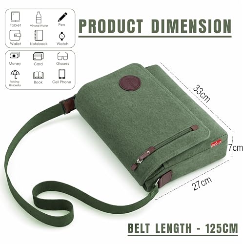 Image of Storite Sling Cross Body Travel Office Business Satchel Messenger One Side Shoulder Bag for Men & Women