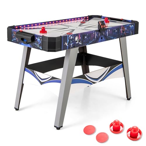 KOTEK 54 Inch Air Hockey Table, Light-Up Table Hockey with...