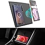 TAPTES Wireless Charger for Tesla Model 3 (Between June and October 2020)/Model Y 2020 ,Dual Wireless Phone Charging Pad Car Interior Center Console Accessories（Not fit 2021 model 3 Y）