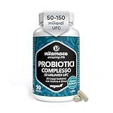 Probiotici, 400 miliardi UFC/gr* Solo 1 capsule al giorno con 20 ceppi batterici con Prebiotici Inulina e Zinco, vegane ed entericizzate, Qualità Europea. Vitamaze®. 90 capsule