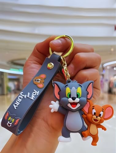 Image of Cute 3D Keychain | Keyring & Quirky Bag Charm | Hard Silicone, Unbreakable | Travel Essential | Kids Friendly | Strap & Bag Hook