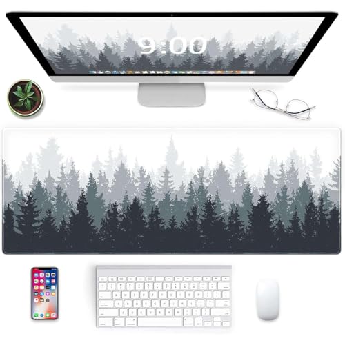 Alogy Podkładka na biurko pod myszkę mysz klawiaturę Mata ochronna antypoślizgowa gamingowa XL 80x40 cm Alogy Las Forest