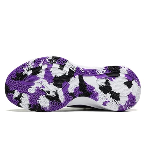 WJA Men's Basketball Shoes Lightweight and Breathable Running Shoes Anti-Slip Outdoor Sports Shoes3