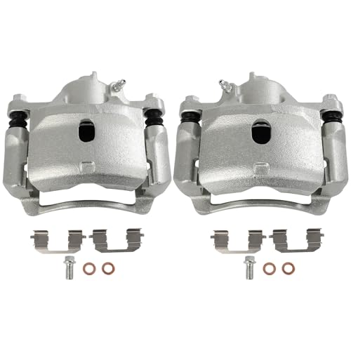 SCITOO 19B2090 19B2091 - Conjunto de pinzas de freno de disco delantero izquierdo y derecho con soporte para Honda para Accord 1998-2002