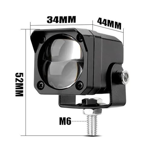 Faros de carretera moto luces antiniebla LED para rutas nocturnas de montaña con niebla 2