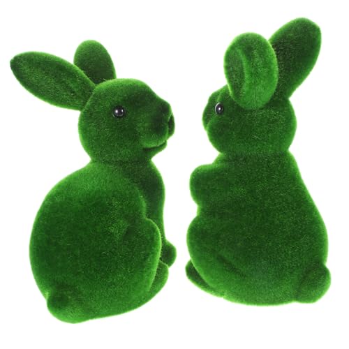 Lapin en mousse synthétique pour centres de table de Pâques rustiques x4