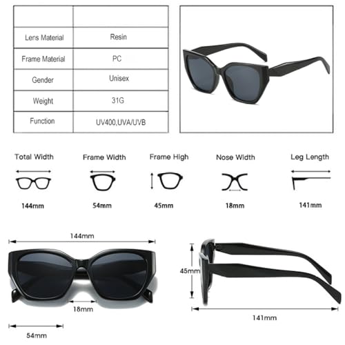 Lunettes de soleil rétro polygone bicolores verres rose clair - 7