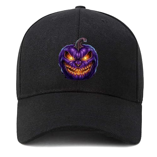 Gorra de béisbol clásica de moda, gorra de béisbol ajustable, Halloween Pumpkin, talla única