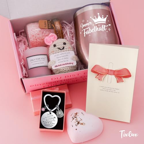 Tixlux Geschenk für Frauen, Alles Gute zum Geburtstag Geschenkset, liebevolles Geburtstagsgeschenk für Freundin, Schwester, Ehefrau, Mutter, perfekt für Geburtstag, Überraschung & mehr 5