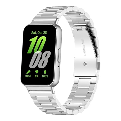 [ToVioc] �����x���g Samsung Galaxy Fit 3 �Ή� �X�e�����X�o���h �X�}�[�g�E�H�b�`�o���h �h�K ���v�o���h ���߉\ �j�����p �����x���g �T�C�Y�����H��t�� Samsung Galaxy Fit 3 �Ή� (�V���o�[)