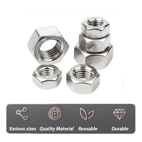 Dianrui K1-Q-046-187 187Pcs Metric Hex Nuts Assortment Kit thumb #2
