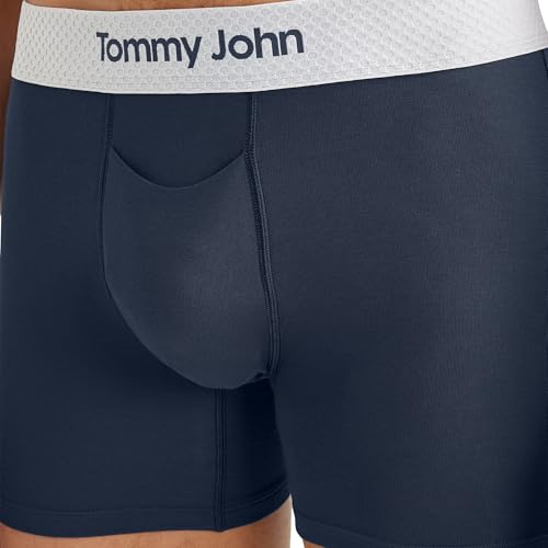 Image of Tommy John Men's Trunk 4 inch Underwear, Second Skin Boxers with Supportive Contour Pouch, Soft, Breathable Stretch Fabric Boxers