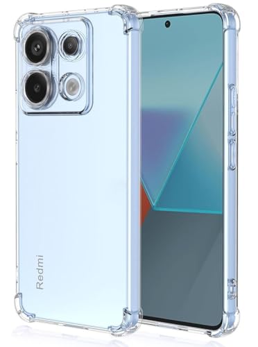 Image of BOXXO Flexible Back Cover for Mi Redmi Note 13 5G | Back Cover Transparent Clear Shockproof Case Four Corner Protection | Slim Protective Mobile Phone Cover for Mi Redmi Note 13 5G