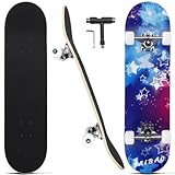 CAPARK Skateboards for Beginners Adults Youths Teens Kids Girls Boys 31 Inch Pro...