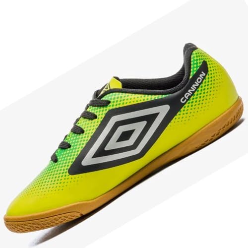 Chuteira Futsal Umbro Cannon Jr,Verde Limão/Preto/Prata,30