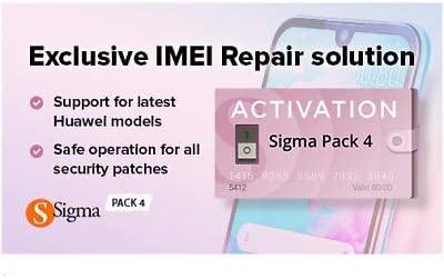 HEJLZCSigma Pack 4 Activation for Sigma Box Repair Flash for IMEI