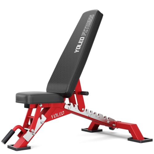 Image of YOLEO Commercial Adjustable Weight Bench 2315LB ASTM Certified - 80% Pre-Assembled Heavy Duty Workout Bench for Home Gym