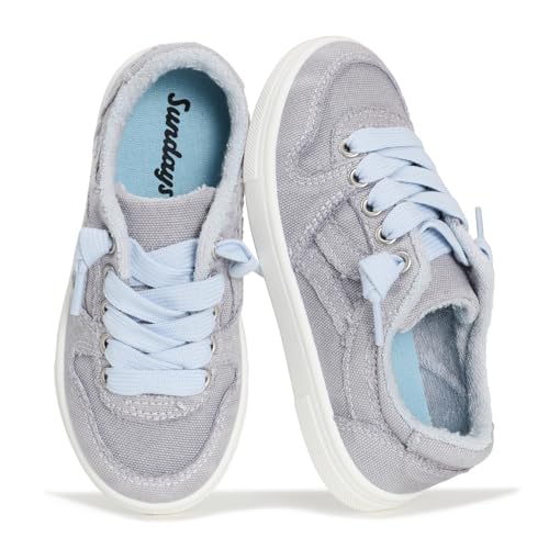 Image of Sundays Girls Sneakers Non-Slip Canvas Girls Shoes Comfort Kids Footwear